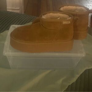 BearPaw Kids Brown Slippers